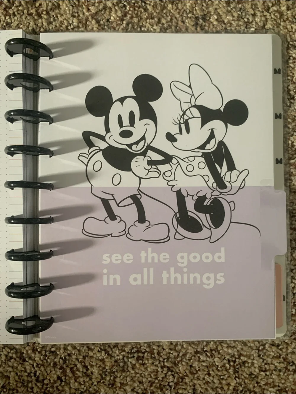 Disney Yellow Mickey & Minnie Guided Happy Journal by The Happy Planner